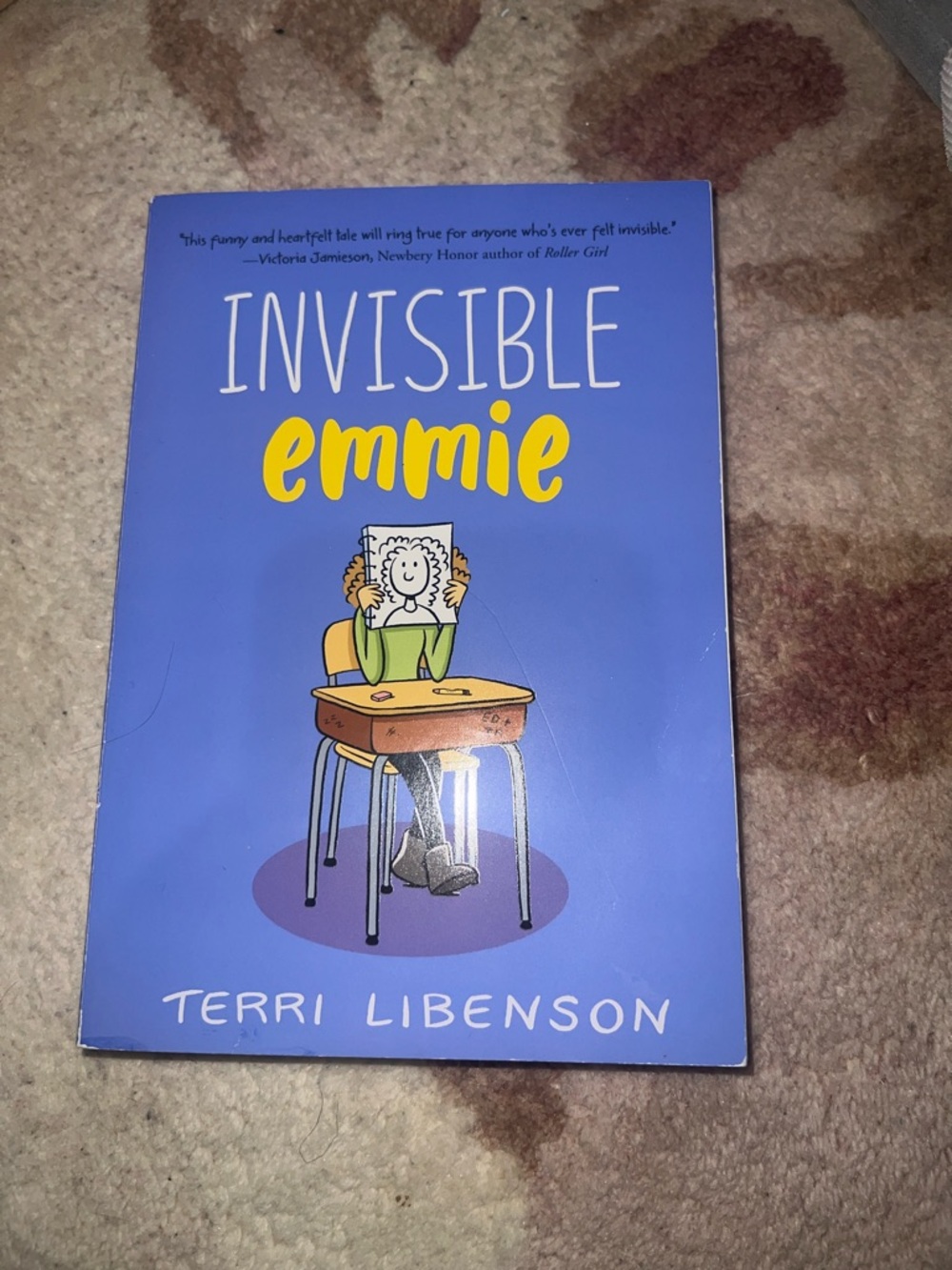 Invisible Emmie by Terri Libenson - Bright Blue Cover